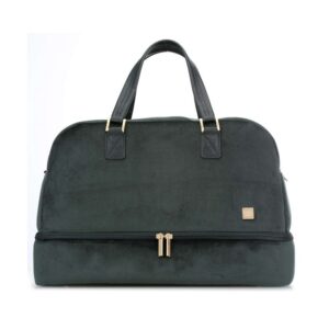 Weekender Bag Barbara velvet green by Titan-389501