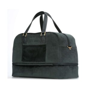 Weekender Bag Barbara velvet green by Titan-389501