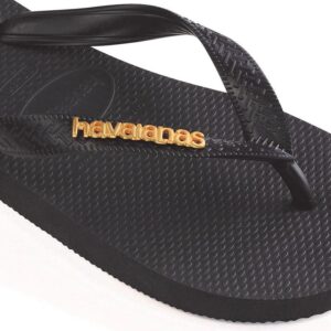 HAVAIANAS TOP LOGO METALLIC PRETTO BLACK 4127244-1069