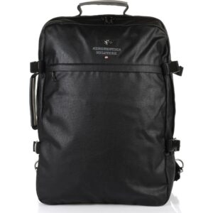 Business backpack Aeronautica MIlitare AM-335-ΜΑΥΡΟ