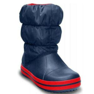 ΑΔΙΑΒΡΟΧΟ ΜΠΟΤΑΚΙ CROCS WINTER PUFF KIDS 14613-485 NAVY/RED ΜΠΛΕ