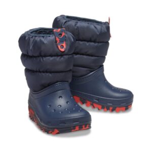 ΑΔΙΑΒΡΟΧΟ ΜΠΟΤΑΚΙ CROCS NEO PUFF BOOTS KIDS NAVY 207684-410 NAVY BLUE