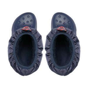 Crocs Παιδικές Γαλότσες με Εσωτερική Επένδυση Puff Μπλε 207683-410