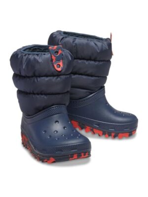 ΑΔΙΑΒΡΟΧΟ ΜΠΟΤΑΚΙ CROCS NEO PUFF BOOTS KIDS NAVY 207684-410 NAVY BLUE