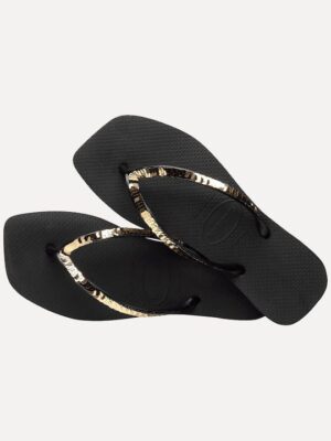 HAVAIANAS SQUARE MAGIC SEQUIN BLACK 4148272-0090*