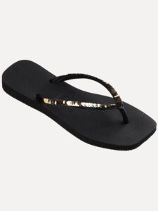 HAVAIANAS SQUARE MAGIC SEQUIN BLACK 4148272-0090*