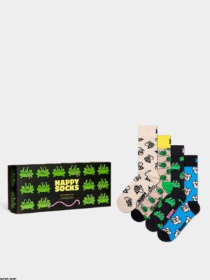 ΚΑΛΤΣΕΣ HAPPY SOCKS  HAPPY ANIMALS ΣΥΣΚΕΥΑΣΙΑ ΔΩΡΟΥ-4 ΖΕΥΓΗ – 41-46