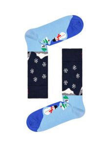 ΚΑΛΤΣEΣ HAPPY SOCKS -Snowman – ΣΥΣΚΕΥΑΣΙΑ ΔΩΡΟΥ- 3 ΖΕΥΓΗ – 36-40