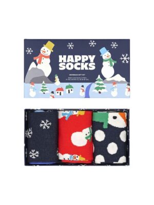 ΚΑΛΤΣEΣ HAPPY SOCKS -Snowman – ΣΥΣΚΕΥΑΣΙΑ ΔΩΡΟΥ- 3 ΖΕΥΓΗ – 36-40