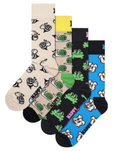 ΚΑΛΤΣΕΣ HAPPY SOCKS  HAPPY ANIMALS ΣΥΣΚΕΥΑΣΙΑ ΔΩΡΟΥ-4 ΖΕΥΓΗ – 41-46