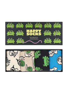 ΚΑΛΤΣΕΣ HAPPY SOCKS  HAPPY ANIMALS ΣΥΣΚΕΥΑΣΙΑ ΔΩΡΟΥ-4 ΖΕΥΓΗ – 41-46