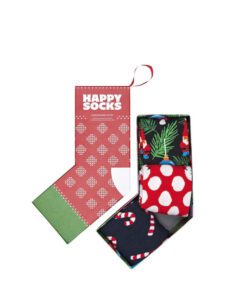 ΚΑΛΤΣΕΣ HAPPY SOCKS ΜΕ ΣΧΕΔΙΑ  X-MAS ΣΥΣΚΕΥΑΣΙΑ ΔΩΡΟΥ-3 ΖΕΥΓΗ- 41-46