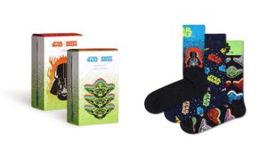 ΚΑΛΤΣΕΣ HAPPY SOCKS -ΣΥΣΚΕΥΑΣΙΑ ΔΩΡΟΥ -STAR WARS- 3 ΖΕΥΓΗ – 41-46