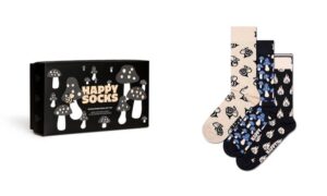 ΚΑΛΤΣΕΣ HAPPY SOCKS  MONOCHROME MAGIC SOCKS. ΣΥΣΚΕΥΑΣΙΑ ΔΩΡΟΥ-3 ΖΕΥΓΗ- 36-40