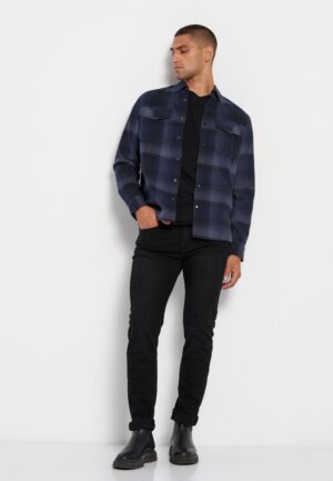 Relaxed fit flannel καρό πουκάμισο