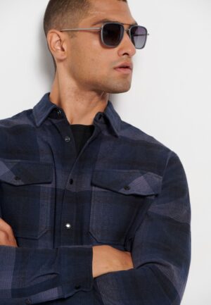 Relaxed fit flannel καρό πουκάμισο