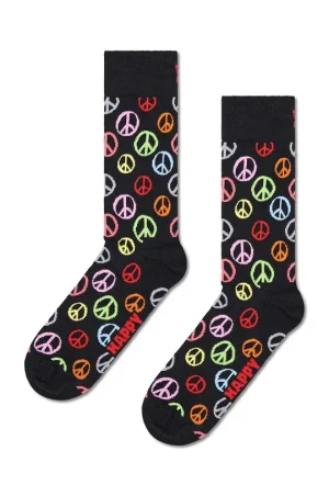 ΚΑΛΤΣΕΣ HAPPY SOCKS PEACE  -ΣΥΣΚΕΥΑΣΙΑ ΔΩΡΟΥ-2 ΖΕΥΓΗ – 36-40