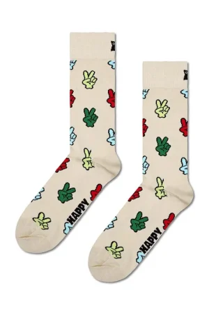 ΚΑΛΤΣΕΣ HAPPY SOCKS PEACE  -ΣΥΣΚΕΥΑΣΙΑ ΔΩΡΟΥ-2 ΖΕΥΓΗ – 36-40