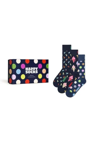 ΚΑΛΤΣΕΣ HAPPY SOCKS NAVY ΣΥΣΚΕΥΑΣΙΑ ΔΩΡΟΥ – 3 ΖΕΥΓΗ -(41-46)