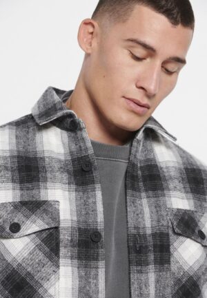 Oversized καρό flannel overshirt πουκάμισο