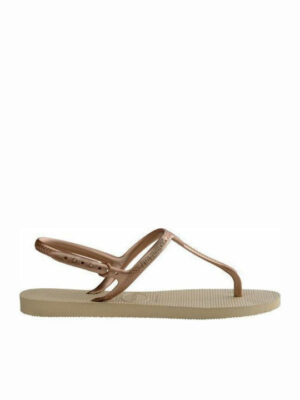 HAVAIANAS TWIST FC SAND GREY 4144756-0154 (ΜΠΕΖ ΧΡΥΣΟ)*