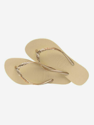 HAVAIANAS SLIM GLITTER STEEL SAND GREY 4146975-0154( ΧΡΩΜΑ ΤΗΣ ΑΜΜΟΥ)*