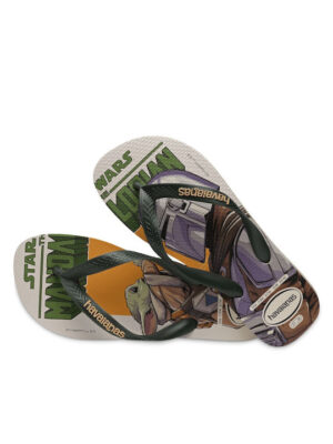 HAVAIANAS STAR WARS BEIGE /DARK GREEN 4135185-9196( ΜΠΕΖ)