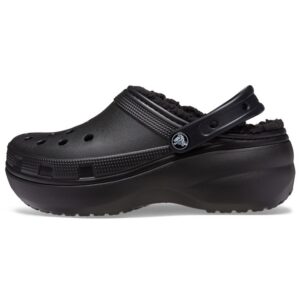 CROCS CLASSIC PLATFORM LINED CLOQ W 207938-001 ΜΑΥΡΟ