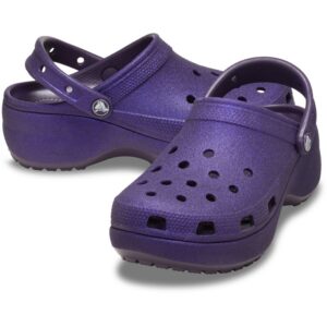 CROCS CLASSIC PLATFORM GLITTER 207421-5AS DARK IRIS