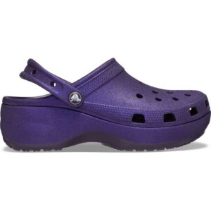 CROCS CLASSIC PLATFORM GLITTER 207421-5AS DARK IRIS