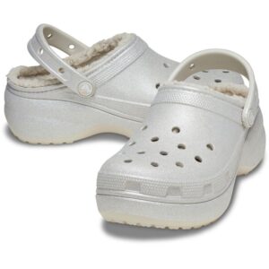 CROCS CLASSIC PLATFORM GLITTER CLOQ W 210413-040 ΑΣΗΜΙ