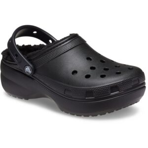 CROCS CLASSIC PLATFORM LINED CLOQ W 207938-001 ΜΑΥΡΟ