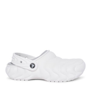 CROCS CLASSIC LINED OVERPUFF 210059-100 ΛΕΥΚΟ ΜΕ ΕΠΕΝΔΥΣΗ