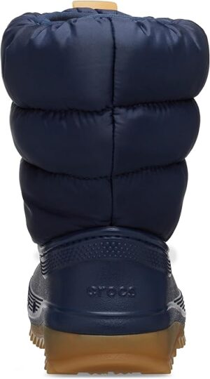 Crocs Παιδικές Γαλότσες με Εσωτερική Επένδυση Puff Navy 207683-4PQ