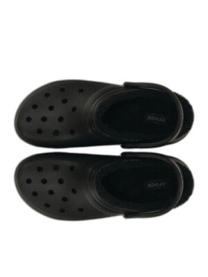 CROCS CLASSIC LINED CLOQ 203591-060 ΜΑΥΡΟ ΜΕ ΕΠΕΝΔΥΣΗ