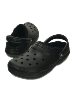 CROCS CLASSIC LINED CLOQ 203591-060 ΜΑΥΡΟ ΜΕ ΕΠΕΝΔΥΣΗ