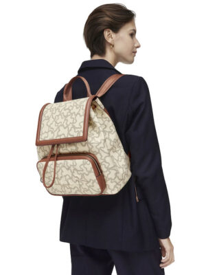 ΓΥΝΑΙΚΕΙΟ ΣΑΚΙΔΙΟ ΠΛΑΤΗΣ TOUS MOCHILA ICON MULTI BEIGE 395910183