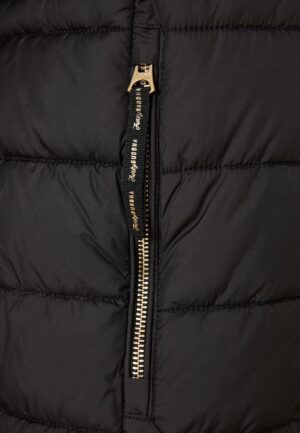 Long fit puffer μπουφάν με αποσπώμενη γούνα