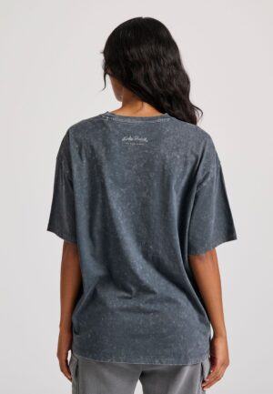 Oversized garment dyed t-shirt με τύπωμα