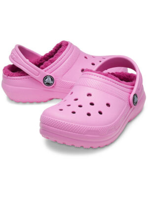 Crocs Classic Lined Clog K – Taffy Pink (207010-6SW) ΡΟΖ ΜΕ ΕΠΕΝΔΥΣΗ