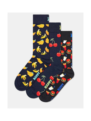 ΚΑΛΤΣΕΣ HAPPY SOCKS FOOD ΣΥΣΚΕΥΑΣΙΑ ΔΩΡΟΥ – 3 ΖΕΥΓΗ-P000695