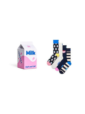 ΚΑΛΤΣΕΣ HAPPY SOCKS ΣΥΣΚΕΥΑΣΙΑ ΔΩΡΟΥ – 4 ΖΕΥΓΗ  -MILK CARTON-P001724