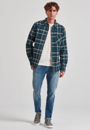 Flannel καρό πουκάμισο με τσέπη στο στήθος